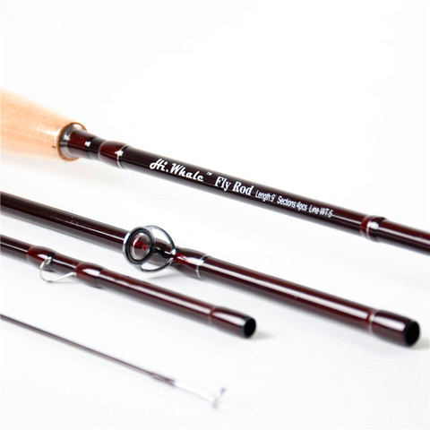 Hi.Whale New carbon fly fishing rod 2.7 meters 4 section line wt 5 trout fishing rod 100g fly rod fishing tackle ► Photo 1/1
