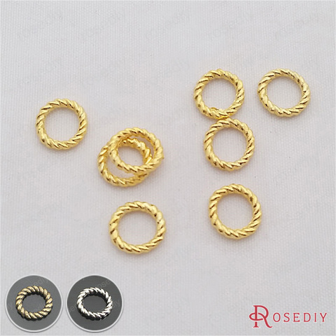 Wholesale Diameter 10mm Thickness 1.5mm Gold color Round Zinc Alloy Twist Closed Rings Diy Jewelry Findings 100 pieces(JM7241) ► Photo 1/4
