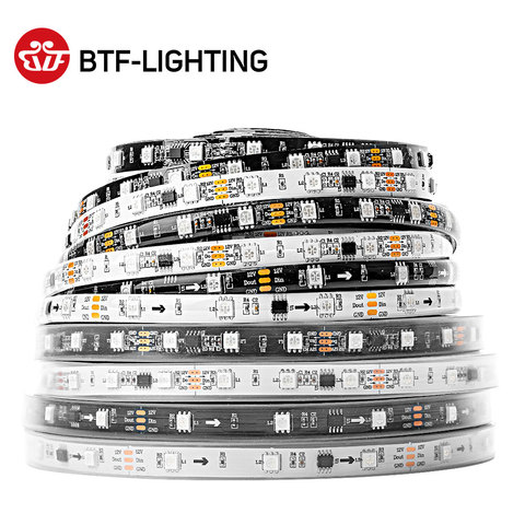 WS2811 RGB Led Strip Light 5050 SMD Addressable 30 48 60 96 144 LEDs External 1 IC Control 3 Leds Bright Normal Led Lights DC12V ► Photo 1/6