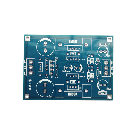 LM317 LM337 Adjustable Filter Regulated Power Supply Printed Circuit Board Continuously Adjustable Voltage Output  only PCB ► Photo 1/2