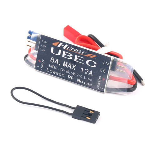 HENGE 8A UBEC Output 5V / 6V 6A / 8A Max 12A Inport 7V-25.5V 2-6S Lipo / 6-16 cell Ni-Mh Input Switch Model BEC for RC Drone ► Photo 1/4