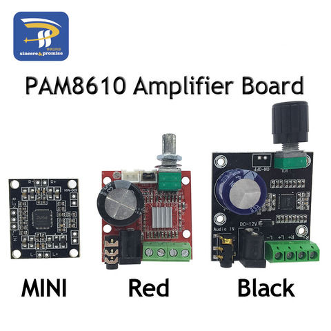 PAM8610 Digital Power Amplifier Board 2x15w Dual Channel Stereo Mini Class D 12V Mini Hi-Fi Audio Stereo Module 2X10W ► Photo 1/6