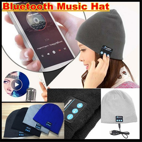 Wireless Bluetooth 4.2 Beanie Knitted Winter Hat Headset Hands-free Mp3 Speaker Mic Magic Music Smart Cap for Boy&Girl&Man&Women ► Photo 1/6