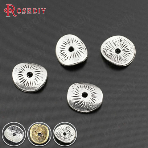 (28670)100PCS 9x8MM Antique Style Zinc Alloy Round or curved brushed disks Diy Jewelry Findings Accessories Wholesale ► Photo 1/5