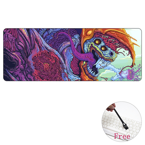 Tappetino Per Mouse Da Gioco A Tema Basket Sportivo, XXL, 80 X 30 X 0,3 Cm, Grande Tappetino Per Mouse Per Scrivania, Con Design Personalizzato, Per Laptop, Computer E PC (pallacanestro - 1 - Foto 4