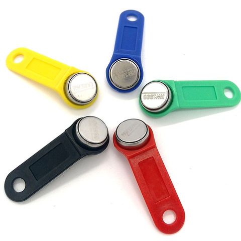 Fast Deliver 10pcs/lot Rewritable RFID RW1990 Touch Memory iButton Key TM Card Copy Key Fob ► Photo 1/4