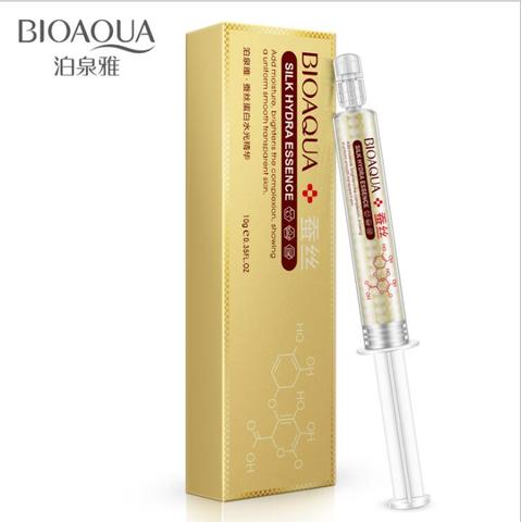 BIOAQUA Brand Silk Protein Hyaluronic Acid Liquid Skin Care Moisturizing Anti Wrinkle Anti Aging Collagen Essence Cream 10ml ► Photo 1/5