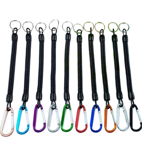 1Pcs 18cm Fish Grip Lip Trigger Caliper Grab Retention Rope Tool Elastic Cable Protection Flexible Accessories Fishing Tackle ► Photo 1/6