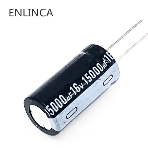 2~4pcs/lot T08 15000uf16V  aluminum electrolytic capacitor size 17*35 16V 15000uf 20% ► Photo 1/1