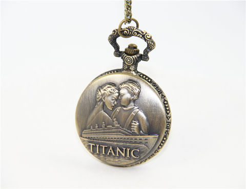 Fashion Jewelry Vintage Charm Jack And Rose Titanic Pocket Watch Necklace For Women ► Photo 1/6
