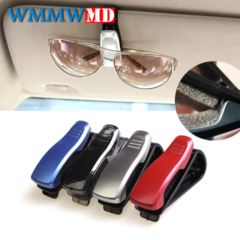 1Pcs Car Accessory Sun Visor Sunglass Eyeglasses Glasses Card Pen Abs Portable Clip Ticket Holder Stand Car styling Accessories ► Photo 1/4