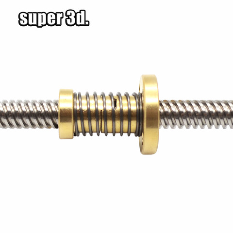 3D Printer T8 Anti Backlash Nuts For Lead 2mm / 4mm / 8mm Acme Threaded Rod Eliminate the gap Spring Loaded DIY CNC Accessories ► Photo 1/6
