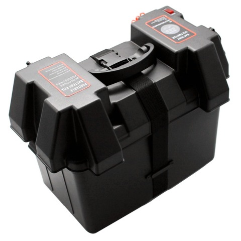 Trolling Motor Smart Battery Box Power Center Black Car Multi-Function Battery Box (With Voltage + USB + Cigarette Lighter) ► Photo 1/6