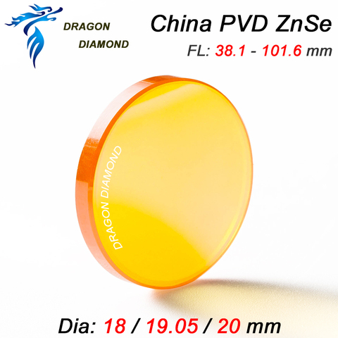 Original 2pcs CO2 Focus lens PVD ZnSe Laser Engraver China laser accessories for Laser Cutting Machine ► Photo 1/6