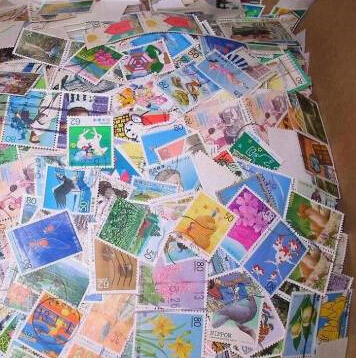 Japan stamp 100 pcs not repeat postal registered letter old stamp used postage stamps ► Photo 1/4