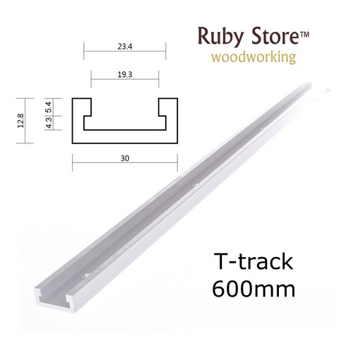 New 600mm (24inch) Standard T-track, Aluminium Miter Track/Slot for Table Saw, Router, Drill Press Jigs ► Photo 1/6