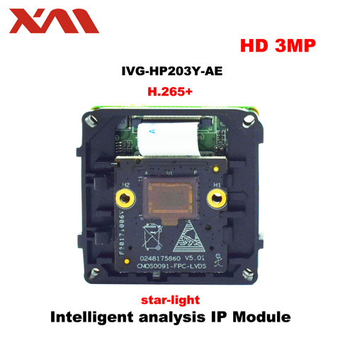 XM IMX291 3.0 Megapixel star-ligt H.265 Intelligent analysis IP Camera Module Board  CCTV Camera IP Chip Board Mobile Phone View ► Photo 1/1