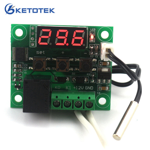 New -45~100 digital temperature controller thermostat temperature control thermostat switch plate W1209 Free Shipping ► Photo 1/6