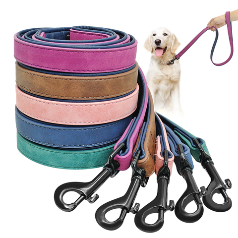 Dog Leash Harness Leather Lead Pet Dog Puppy Walking Running Leashes Training Rope Belt For Small Medium Large Dogs Pet Supplies ► Photo 1/6