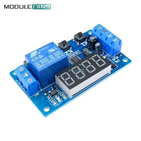 DC 12V 10A Digital LED Delay Relay Multifunction Trigger Time Timer Circuit Control Cycle Switch PLC Module For Motor ► Photo 1/6