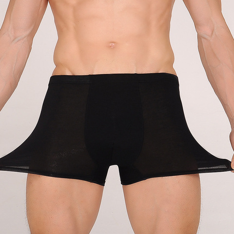 Panties Men's Bamboo Fiber Underwear Large Size Boxer Men Boxer Shorts Underpants Breathable Underwear For Men Plus Size XL-5XL ► Photo 1/6