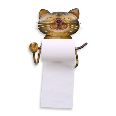 Toilet Paper Holder Cat Shaped Paper Towel Holder Vintage Cast Iron Toilet Roll Holder WC Paper Stand for Bathroom Accessories ► Photo 1/6