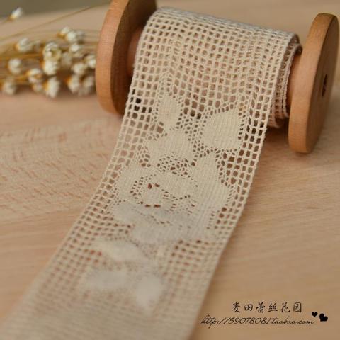 hot sale DIY lace cotton export fine qualities Rose Lace (5cm) ► Photo 1/3