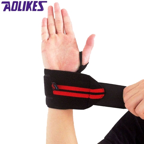 Sport Wrist Weight Lifting Strap Fitness Gym Wrap Bandage Hand Support  Wristband