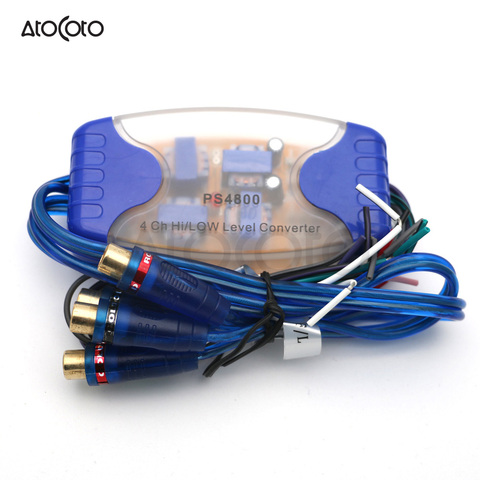 4 Channel High to Low Level Converter RCA Output For Car/Marine Audio Adapter ► Photo 1/6