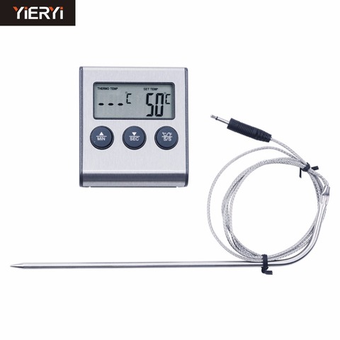new Oven Probe Chicken/Steak Meat BBQ Grill Fry Thermometer&Timer Instant Read Smok Kitchen Food Cooking Temperature Alarm ► Photo 1/6