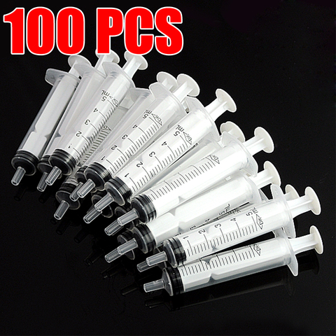 No needle! 5 10 20 50 100Pcs Reusable 5ML Hydroponics Plastic Nutrient Sterile Health Measuring Nutrient Syringe Tools Sampler ► Photo 1/6