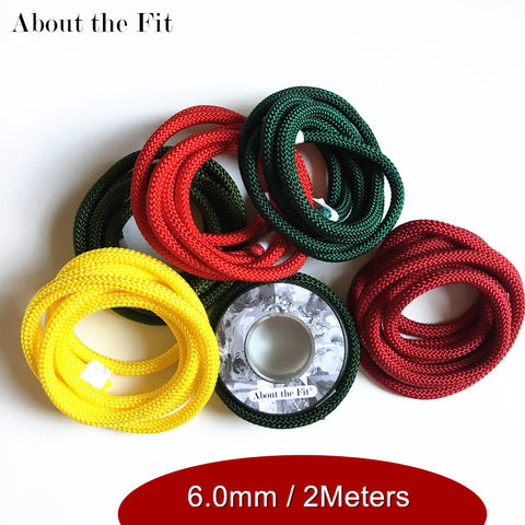 About the Fit Braided Nylon Ropes 6.0mm 2M Threads DIY String Strap Cords Beading Bracelets For Jewelry Making Lacing Handcrafts ► Photo 1/6