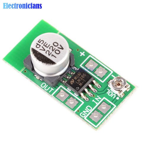 DC 3~12V 5V Adjustable Mini LM386 Audio Power Amplifier Board Micro Amp Module Max 750mW High Efficiency New Arrival ► Photo 1/3