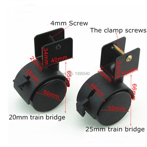 New 2'' 20mm Train Bridge Casters Durable Nylon Rubber Swivel Castor Wheels Brake Rolling Caster Baby bed universal wheels ► Photo 1/1