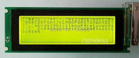 5.4 inch 240X64 Graphic Dot LCM,Yellow green STN lcd display screen ► Photo 1/1