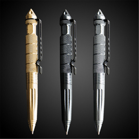 High quality Metal Colour Tactical defense pen School student office Ballpoint pens ► Photo 1/6