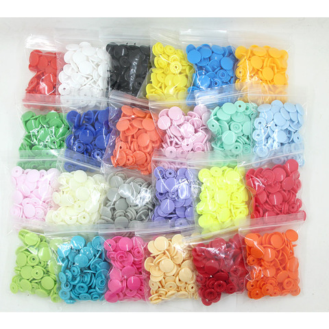 20 Sets KAM T5 12MM Round Plastic Snaps Button Fasteners Quilt Cover Sheet Button Garment Accessories For Baby Clothes Clips ► Photo 1/6