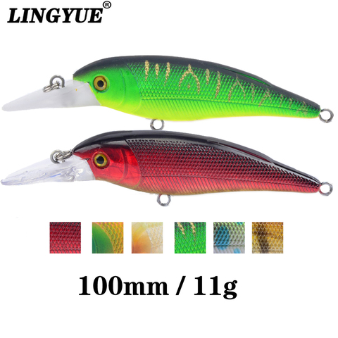 LINGYUE Fat Minnow Fishing Lure Hard ABS Plastic Crankbait Rattle Isca Artificial Fishing Bait Cranks For Bass Pike Japan Pesca ► Photo 1/6