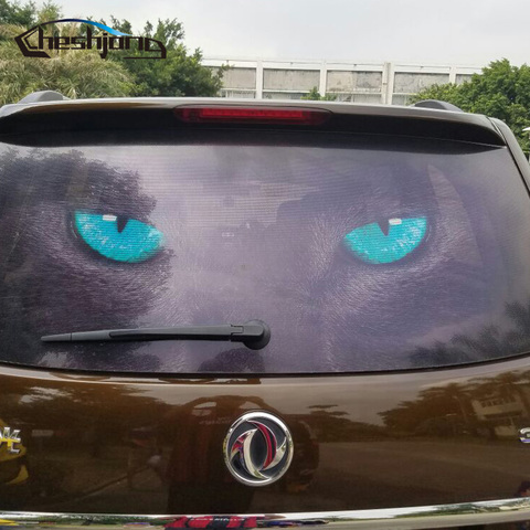 127cmx70cm Perforated Car Rear Window Glass Printed Styling Film Rear Windshield One Way Vision Mesh Film Tint ► Photo 1/6