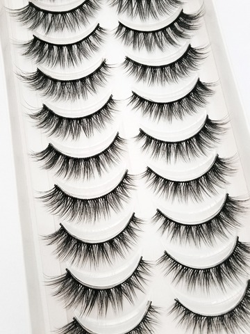 NEW 5/10 pairs natural false eyelashes fake lashes long makeup 3d mink lashes extension eyelash mink eyelashes for beauty 54 ► Photo 1/6