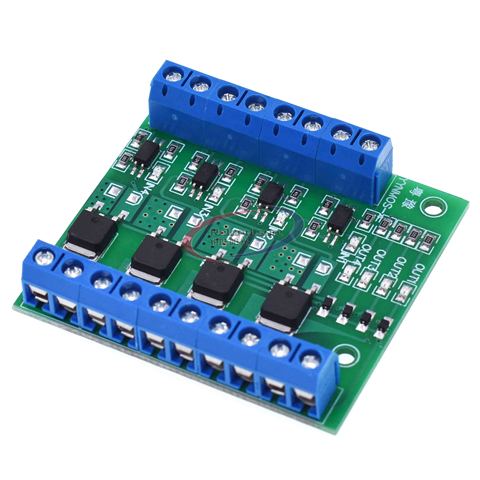 MOS FET F5305S 4 Channels Pulse Trigger Switch Controller PWM Input Steady for Motor LED 4 Way 4ch 4 way Diy Electronic Module ► Photo 1/4