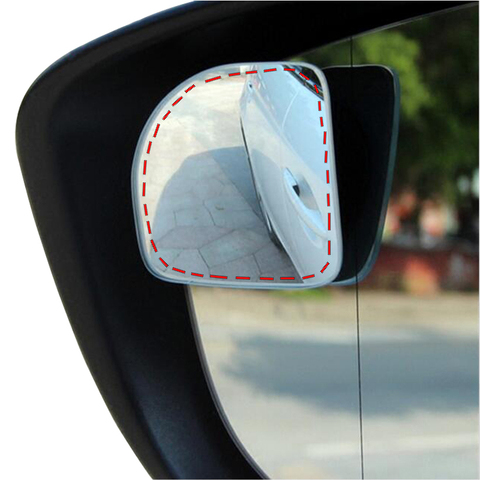 Original 360 Adjustable Degree frameless ultrathin Wide Angle Blind Spot mirror for parking Auxiliary rear view mirrors ► Photo 1/5