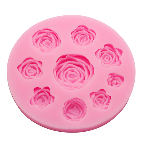 Mini Rose Flower Food Grade Silicone Mold Chocolate Cake Decorating Mould For Polymer Clay Crafts ► Photo 1/1