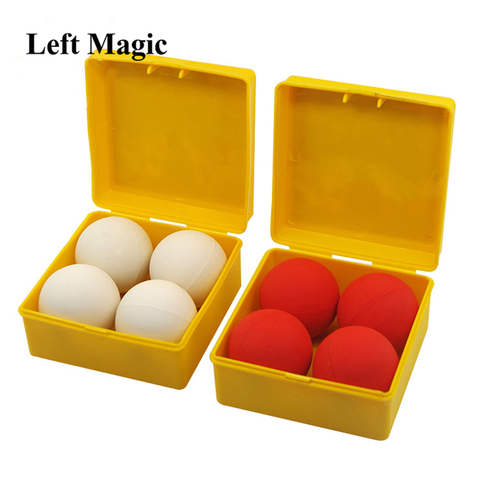 Good quality Best one ball to four white red Soft rubber Multiplying Ball stage magic tricks magician props magic toy 83150 ► Photo 1/6