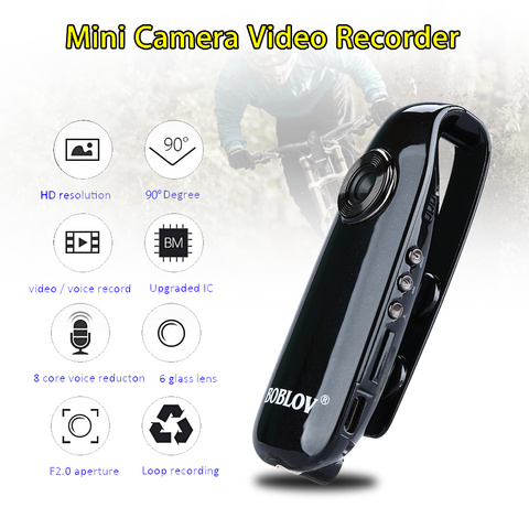 BOBLOV IDV007 Full HD 1080P Mini DV Camera Dash Cam Wearable Body Bike H.264 Camcorder ► Photo 1/6