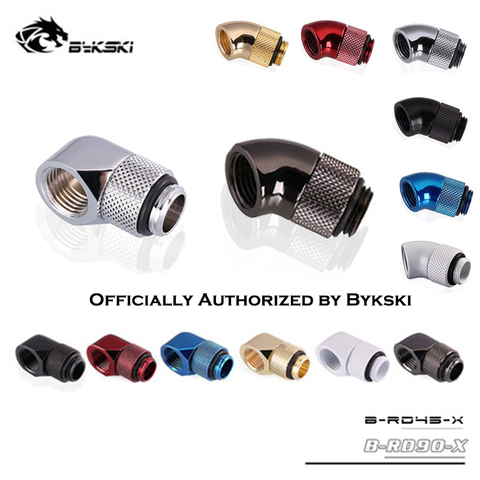 Bykski Diamond B-RD90-X/B-RD45-X 45/90 Degree Female-Male Rotate Fitting Rotatable Elbow For PC Water Cooling G1/4 ► Photo 1/6