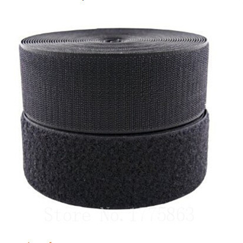 5 Yards 2'' 50mm Width Black Sew on Hook and Loop Tape AA7310 ► Photo 1/1