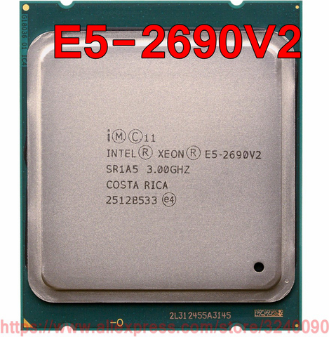 Intel Xeon CPU E5-2690V2 SR1A5 3.00GHz 10-Core 25M LGA2011 E5 2690V2 processor E5-2690 V2 free shipping speedy ship out ► Photo 1/1