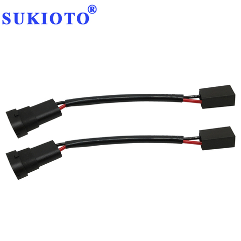 SUKIOTO Connector h11 socket male for h7 wires for car automobile adapter h7 to h11 9005 9006 Car Styling Headlight Accessories ► Photo 1/6