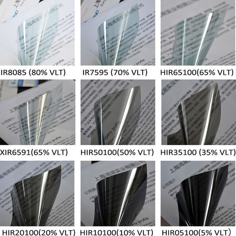 Auto Car Window Front Windshield Tint Vinyl Film 80%VLT Nano Ceramic Solar Tint Self Adhesive Sticker Film Foils 50x200cm ► Photo 1/6